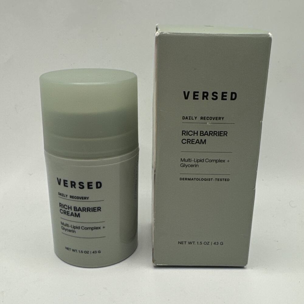 NIB VERSED Rich Barrier Cream Daily Recovery 1.5 Oz. Dry to Very Dry Skin